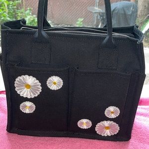 Black tote bag